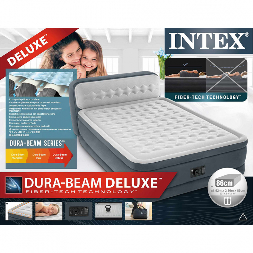 Intex Ultra Plush Tweepersoons Luchtbed Met Hoofdbord