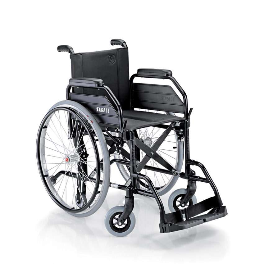 Eureka Super Surace Fauteuil roulant pliant léger et autopropulsé pour