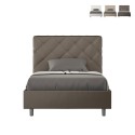 Lit double rembourré 140x200 avec rangement moderne Priya F Prix