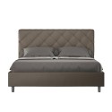 Lit double avec rangement 170x190 moderne rembourré Priya M2 Remises
