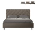 Lit double avec rangement 170x190 moderne rembourré Priya M2 Promotion