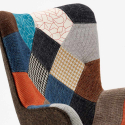 Fauteuil scandinave patchwork design pour salon Patchy Réductions