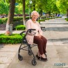 Déambulateur pliant avec siège pour personnes âgées et handicapées Hazel Vente