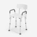 Badkamer douchestoel voor ouderen met een handicap met uittrekbare armsteunen Maple Aanbieding
