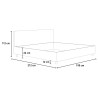 Annalisa K tweepersoonsbed met opbergruimte 180x200 king size gestoffeerd 