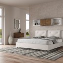 Lit king size avec rangement 180x200 rembourré Appia K Réductions