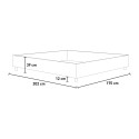Azelia M dubbel sommier bed 160x190 container 