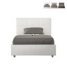 Fraai tweepersoonsbed 140x200 met opbergruimte en bekleding Mika F Aanbieding