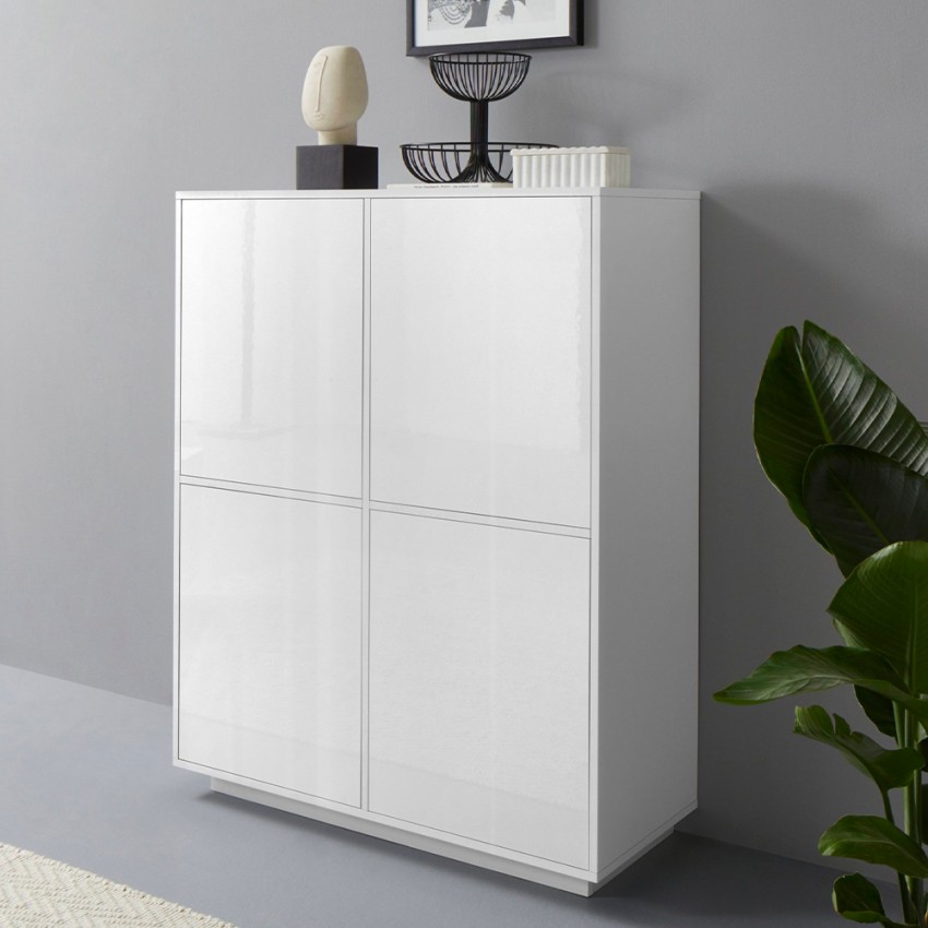 verkiezen Werkelijk Slijm Judy dressoir moderne keukenkast woonkamer design wit 100x40cm