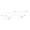 Moderne witte tv-meubel 260cm woonkamer Breid Model