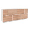 Opbergkast woonkamer 200cm keukenontwerp wit hout Lopar Wood Aanbod