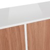 Buffet de salon cuisine 180 cm blanc design moderne Ceila Wood Catalogue
