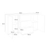 Moderne design dressoir voor de woonkamer 160cm buffet Carat Report Karakteristieken