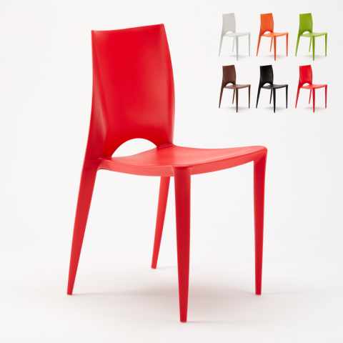 Chaise Coloré Design Moderne pour Intérieurs et Extérieurs Salle à Manger Bar Restaurant Color