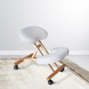 Ergonomische kniestoel van hout en kunstleer bureaustoel Balancewood  Aanbod