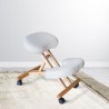 Chaise de bureau ergonomique siège assis-genoux en bois Balancewood Offre