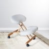 Ergonomische kniestoel van hout en kunstleer bureaustoel Balancewood  Aanbod