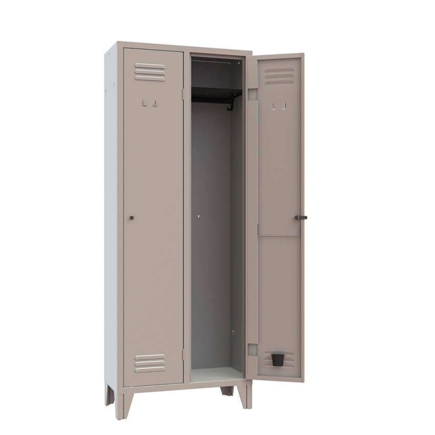 Metalen kleedkast 2-deurs voor kantoor en sportschool Stylo Aanbieding