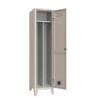 Metalen kleedkamerkast 1-persoons, scheiding schone/vuile was Fade Aanbieding