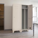 Metalen kleedkamerkast 1-persoons, scheiding schone/vuile was Fade Aanbod