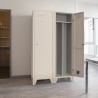 Metalen kleedkamerkast 1-persoons, scheiding schone/vuile was Fade Aanbod