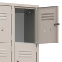 Hoch metalen locker met 8 vakken voor kantoor, school of sportschool Korting