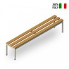 Kleedkamerbank 6 zitplaatsen voor sportschool, zwembad, school 200x37x43cm Sit L Aanbod