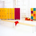 Kleedkamerbank 6 zitplaatsen voor sportschool, zwembad, school 200x37x43cm Sit L Verkoop