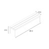 Kleedkamerbank 6 zitplaatsen voor sportschool, zwembad, school 200x37x43cm Sit L Catalogus