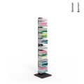 Étagère colonne verticale h150cm bois 10 étagères Zia Ortensia MH Promotion