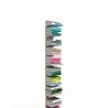 Bibliothèque colonne verticale h150cm bois 10 étagères Zia Ortensia MH 
