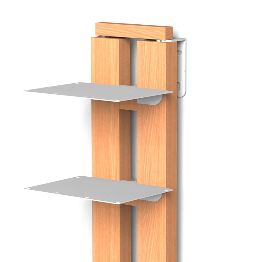 Tante Ortensia MH bibliothèque à colonne verticale h150cm bois 10 étagères