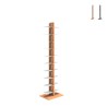 Zia Bice MH verticale boekenkast, 150 cm hoog, dubbelzijdig, 20 planken Aanbieding