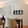 Moderne rechthoekige wandplank met 3 vakken Tristano 