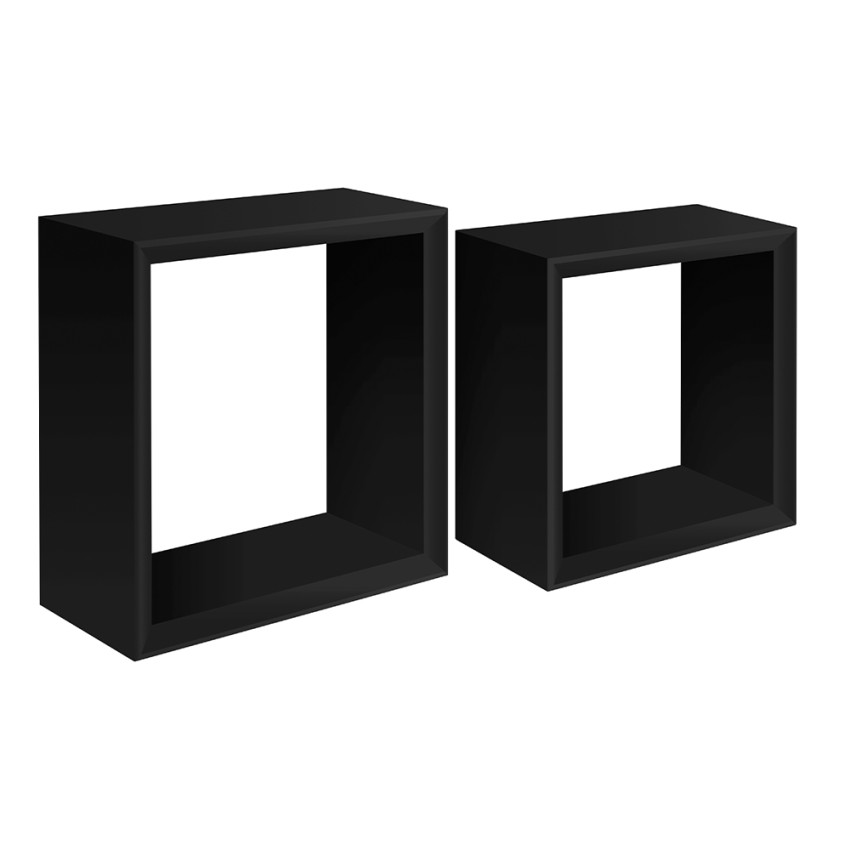 Set van 2 kubusvormige wandplanken modern design Ginevra Aanbieding Set van 2 kubusvormige wandplanken modern design Ginevra Aanbieding