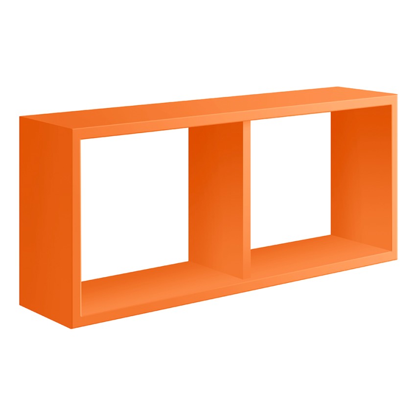 Moderne rechthoekige wandplank met 2 vakken Morgana Aanbieding Moderne rechthoekige wandplank met 2 vakken Morgana Aanbieding