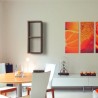 Moderne rechthoekige wandplank met 2 vakken Morgana 