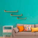 Set van 3 wandplanken woonkamer modern rek Calamita Maxi Afmetingen