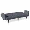 Canapé convertible 3 places Clic Clac en tissu Eliodoro 