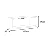 Moderne rechthoekige wandplank kubus design plank Regolo 