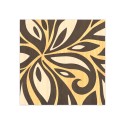 Tableau moderne en bois marqueté 75x75cm motif floral Fleurs Dimensions