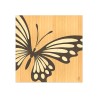 Tableau en bois incrusté 75x75cm design moderne Butterfly Dimensions