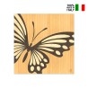 Tableau en bois incrusté 75x75cm design moderne Butterfly Choix