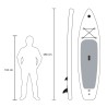 Opblaasbare Stand Up Paddle SUP board voor kinderen 260cm Mantra Junior 