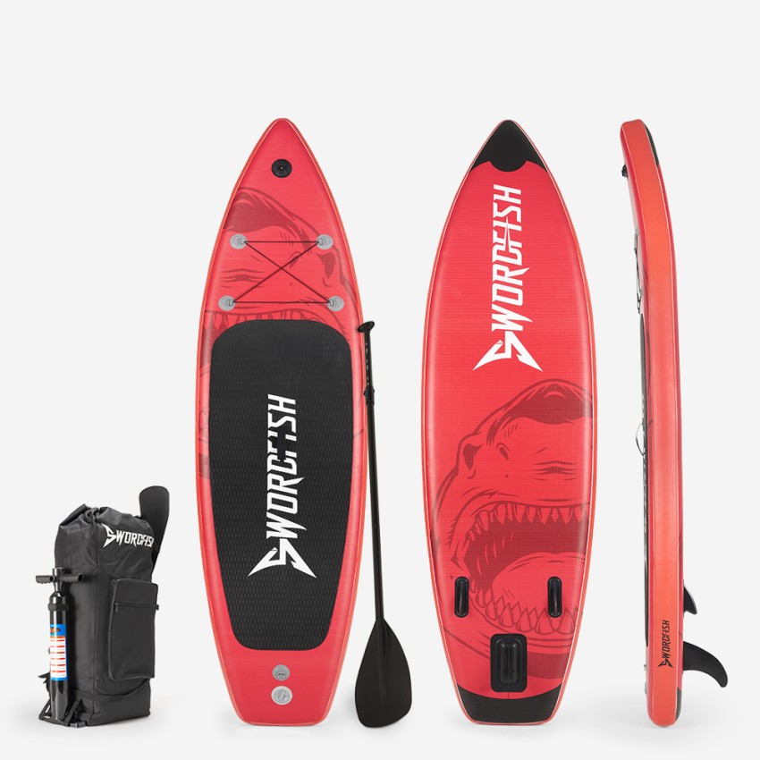 Planche de SUP gonflable Stand Up Paddle pour enfant 8'6 260cm Red Shark Junior Promotion
