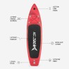 Opblaasbare SUP Stand Up Paddle touring board voor volwassenen 366cm Red Shark Pro XL Catalogus