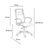 Chaise de bureau ergonomique au design moderne en similicuir Stylo HBE Remises