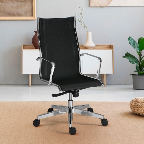 Chaise de bureau de direction ergonomique avec un design en maille respirante Stylo HBT
