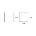 Moderne design wandlamp/applique kubus Cromia 