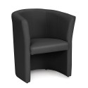 Fauteuil kuipvorm kunstleer woonkamer kantoor wachtruimte Tabby Korting